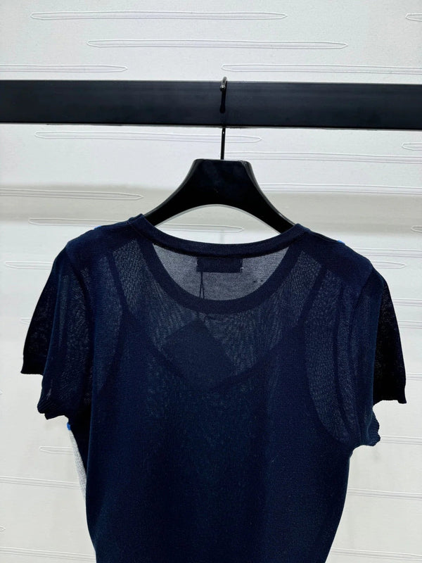 MIU 25S TOP IN MAGLIA 2 PEZZI CON SPALLINE 264131