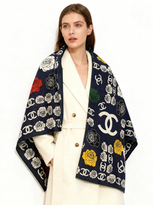 ÉCHARPE CHANEL 25S 140 CM EN CACHEMIRE ET SOIE 943338