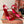 HIGH HEELS SANDALS 80 MM IN RED SATIN MIX SUEDE
