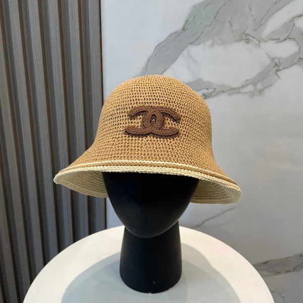 STRAW BUCKET HAT IN BROWN 672973