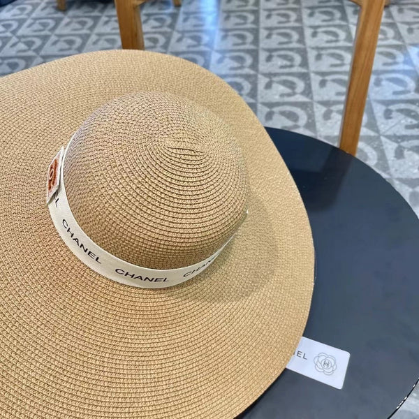 CAPPELLO DI PAGLIA A TESA LARGA MARRONE 672708