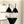 Completo costume da bagno bikini nero con finiture bianche 627832