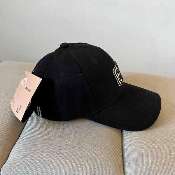 CAPPELLINO DA BASEBALL MM IN TESSUTO NERO KAKI STILE 2