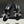 HM 25S ORAN HIGH‑HEEL SANDAL 50 MM IN BLACK LAMBSKIN WITH WHITE STONE DETAILS