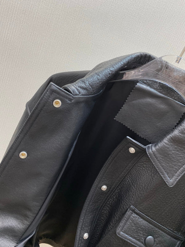 BLOUSON EN CUIR YSL 25S STYLE 164