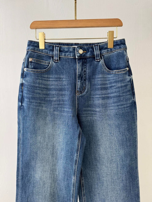 JEANS DROITS MAX MARA 25S DOUBLÉS PEAU DE MOUTON 060