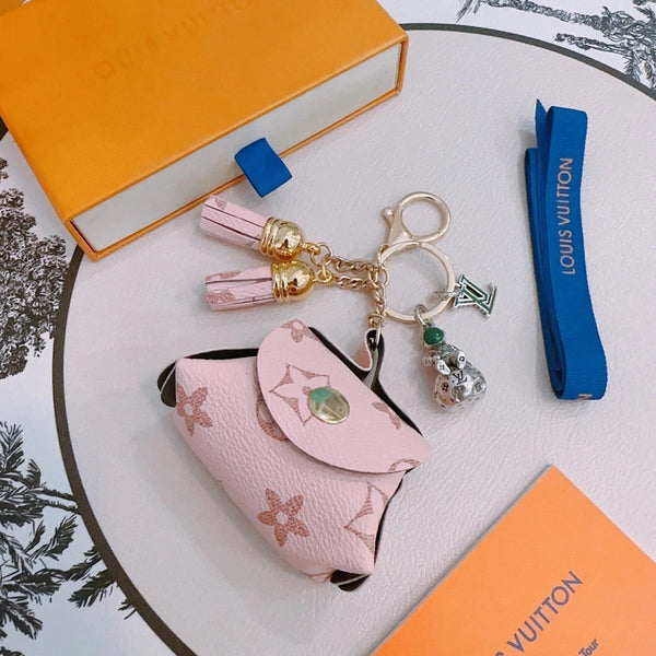 LV Pink Bag Charm