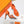 Sandales HM 26ss 85 Suède Orange 601236