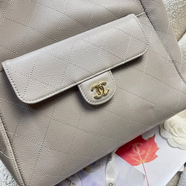 CC 2026 Shopping Bag 39cm Grained Calfskin Leather