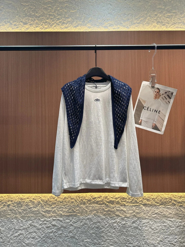 ALO T-SHIRT WITH SCARF STYLE 151