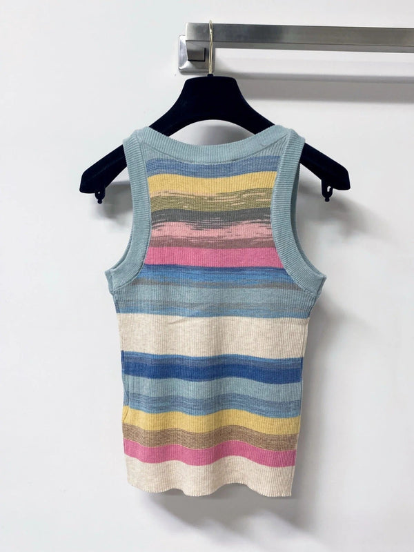 CD 2026 Multicolor Vest Wool Cotton 529388