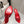 CL 26SS High-Heeled Slippers 100 Red Suede Sheepskin 636693