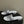 CC 26s Flat Sandals White Gray Sheepskin Rhinestones 649515