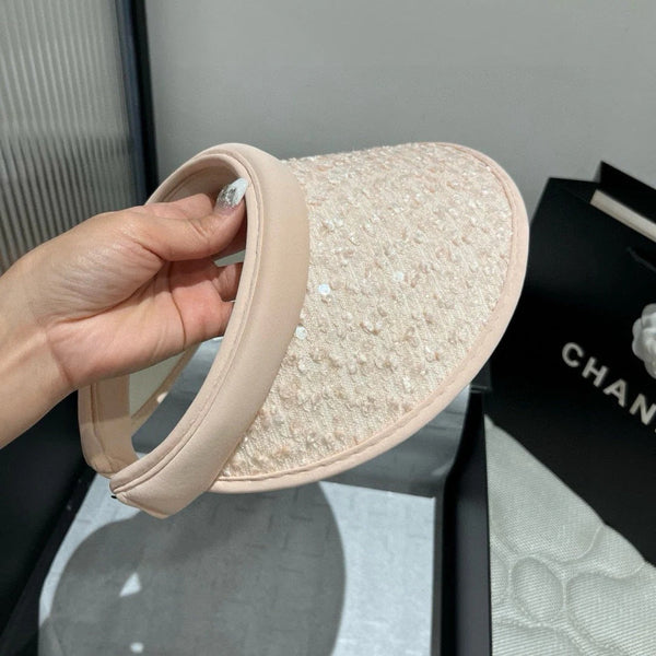 CC CAPPELLO DA SOLE MODELLO ROSA CON PAILLETTES 673926