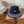 MM BUCKET IN BLACK FABRIC WITH EMBROIDERED PATTERN