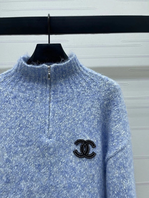 CC 26 Pull zippé court en laine 793820