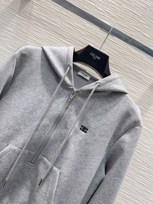 CELINE 25S WIDE-LEG PANTS HOODIE SET 0137