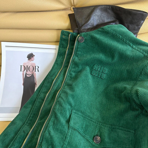 MIUMIU VELVET PADDED JACKET STYLE 472