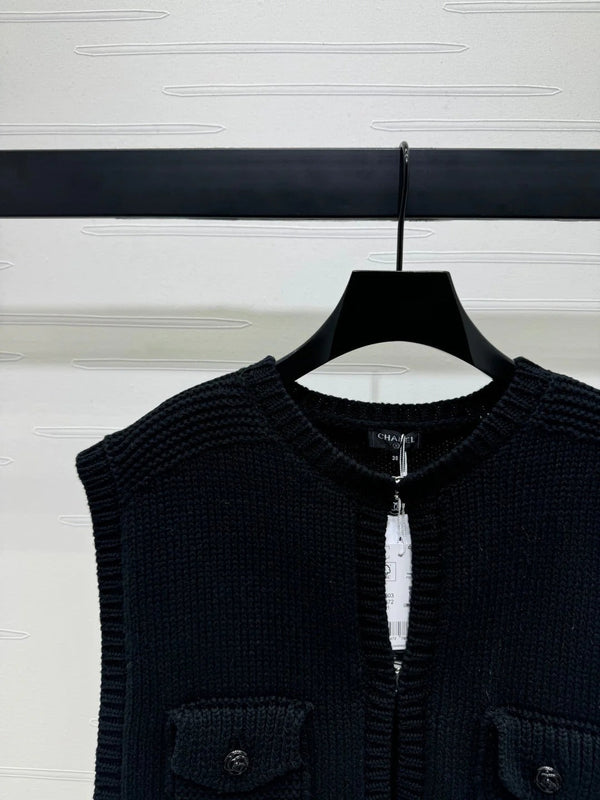 CHANEL CROPPED KNIT SWEATER 269386