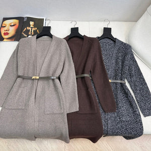 HERMES 25S LONG KNITTED CARDIGAN 082