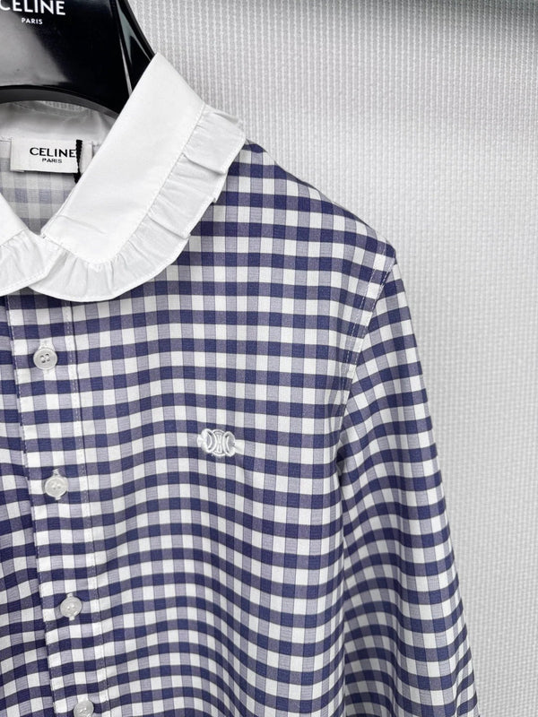 CELINE 25S PLAID SHIRT 0112