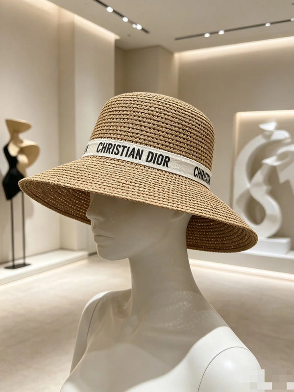 Chapeau de paille à large bord CD 280801