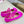 BALLERINES VALENTINO GARAVANI ROCKSTUD EN SATIN ROSE FUSCHIA