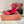 HIGH HEELS SANDALS 80 MM IN RED SATIN MIX SUEDE