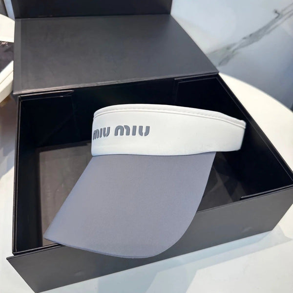 CAPPELLINO CON VISIERA MM SPORT IN TESSUTO BIANCO E GRIGIO