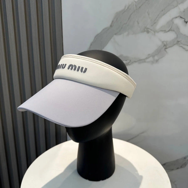 CAPPELLINO CON VISIERA MM SPORT IN TESSUTO BIANCO E GRIGIO FRESCO