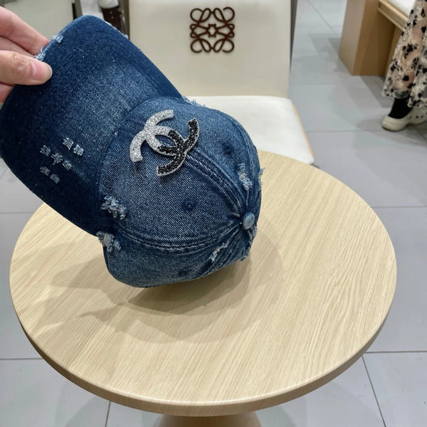 BASEBALL HAT WITH LOGO IN JEAN 674124