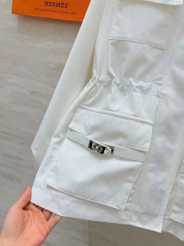 HERMES 25S HOODED JACKET 073