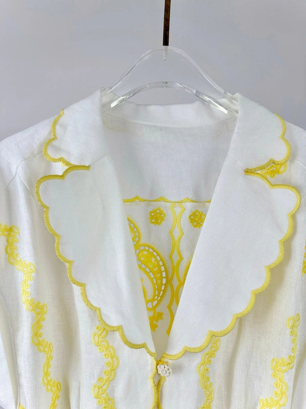 ROBE COURTE ZIMMERMANN BRODÉE À MANCHES COURTES 270269