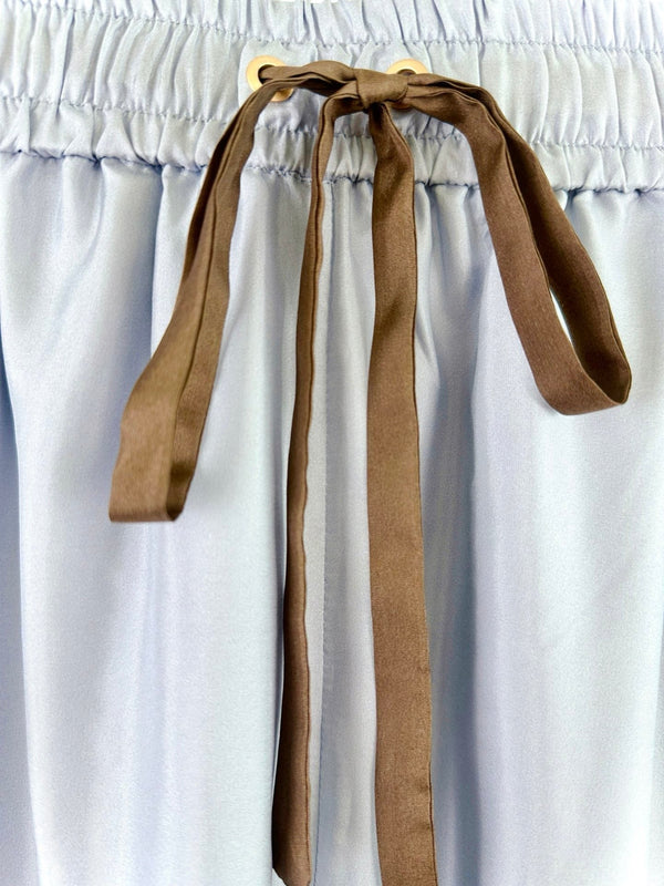 ZIMMERMANN WIDE-LEG PANTS WITH WAIST TIE 270125