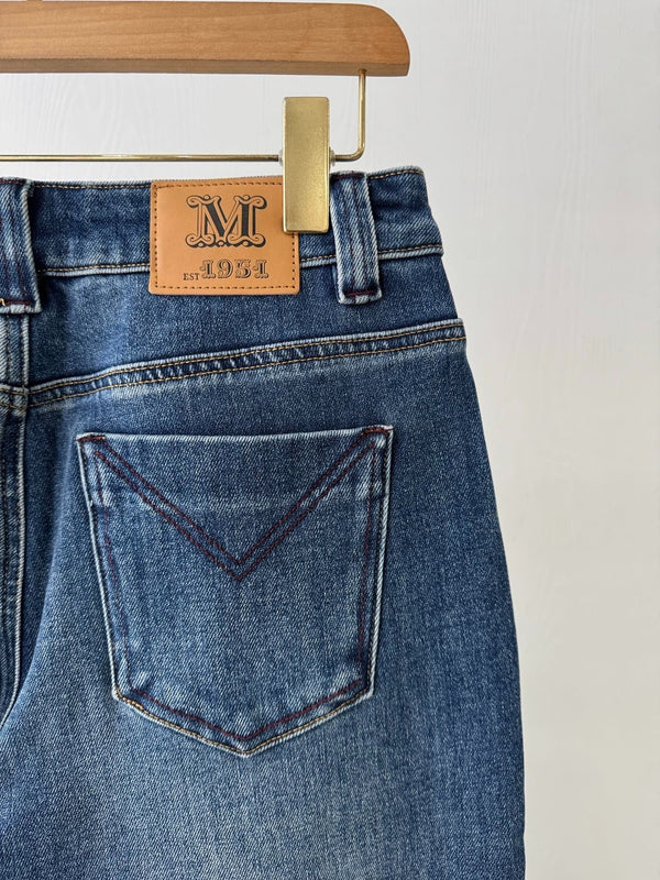 JEANS DROITS MAX MARA 25S DOUBLÉS PEAU DE MOUTON 060