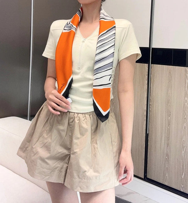 HERMES 25S SCARF 90 IN SILK TWILL 733934