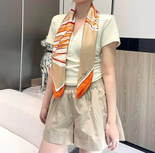 HERMES 25S SCARF 90 IN SILK TWILL 733935