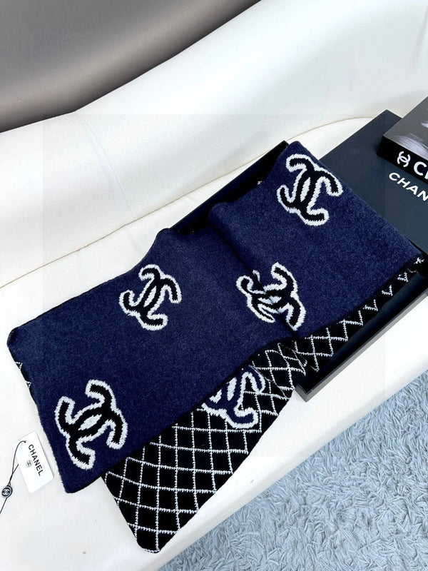 CHANEL 25S SCARF 185 IN CASHMERE 721526