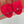 HIGH HEELS IN RED SUEDE AND LAMBSKIN