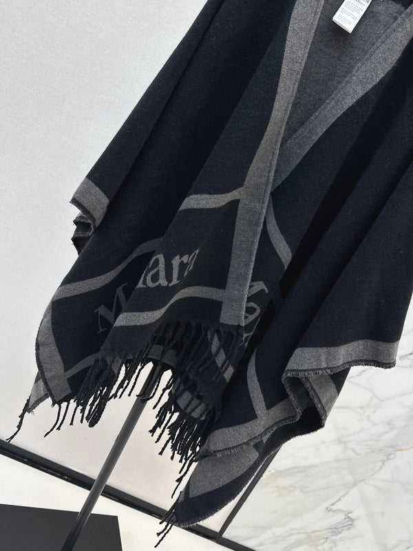 MAX MARA 25S JACQUARD CAPE COAT 007