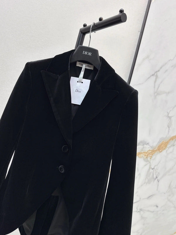 DIOR 25S VELVET BLAZER 523