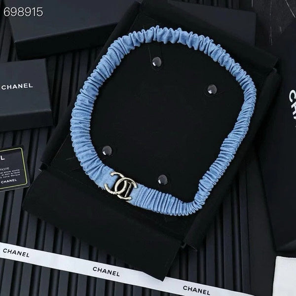 CINTURA ELASTICA IN DENIM BLU DA 25 PZ