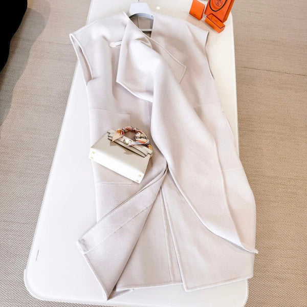 MANTEAU SANS MANCHES RÉVERSIBLE HERMÈS 25S 258