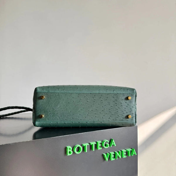 Bottega Veneta 2026 Sac Andiamo Cuir d'Autruche Vert Foncé
