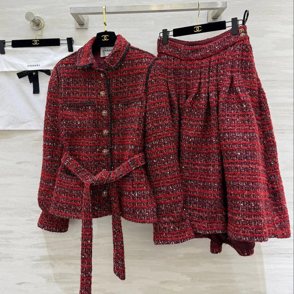 ENSEMBLE TAILLEUR TWEED CHANEL 25S 633