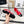 CC 26s Flat Sandals Red Black Cowhide Patent Leather 183574