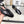 Sandales plates CC 26s en cuir de vachette verni noir 183576