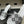 CC 26s Sandals 70 White Gray Sheepskin Rhinestones 649518
