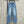 Chanel 2026 Jean Large Brodé Logo Strass Coton Bleu Clair 356994
