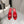 CL 26SS High-Heeled Slippers 100 Red Suede Sheepskin 636693